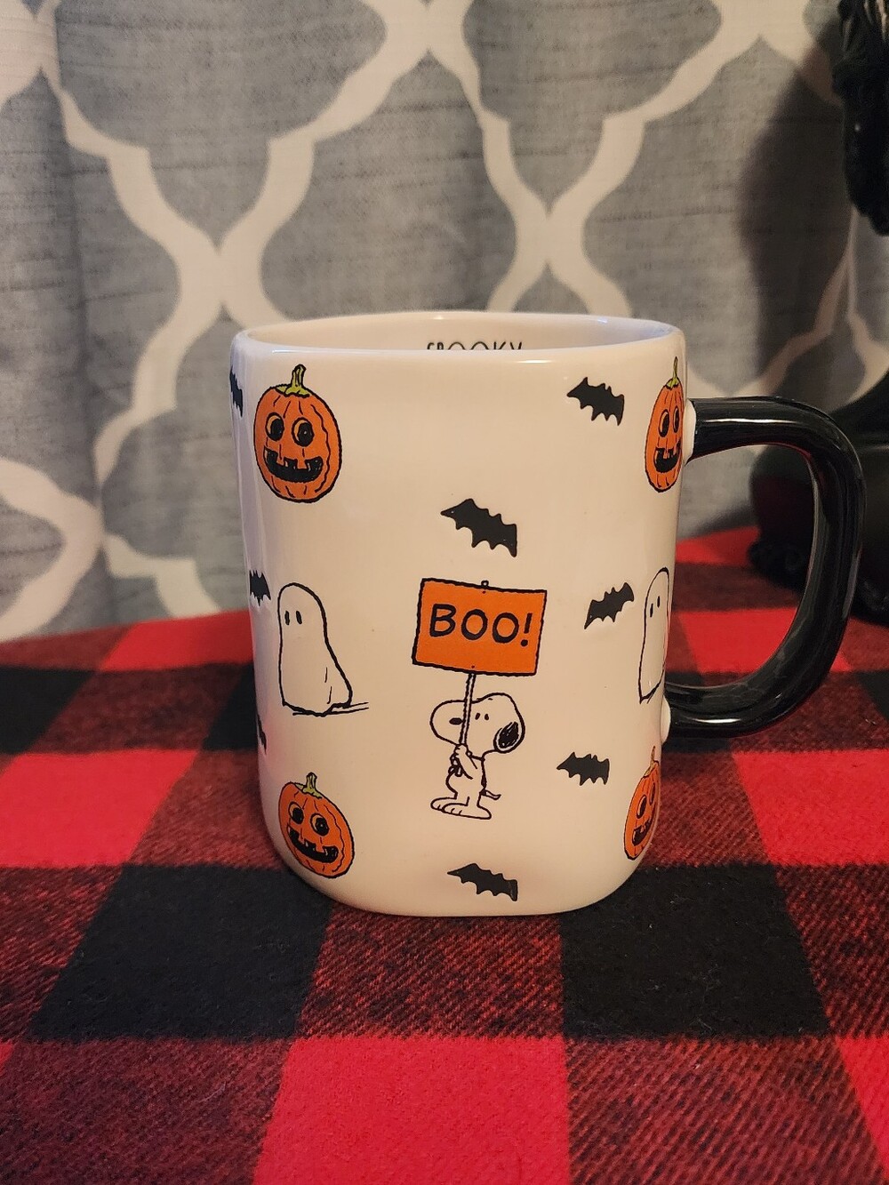 Rae Dunn Peanuts Spooky Mug
